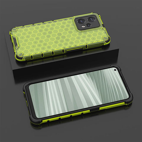 Coque Rebord Contour Silicone et Vitre Transparente Housse Etui 360 Degres AM2 pour Realme 9 Pro+ Plus 5G Vert