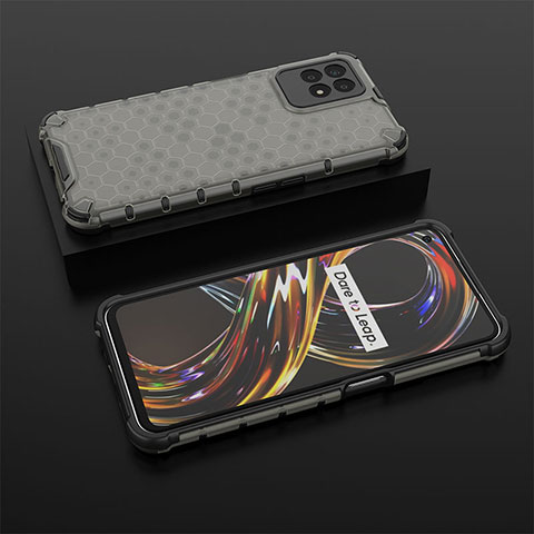 Coque Rebord Contour Silicone et Vitre Transparente Housse Etui 360 Degres AM2 pour Realme Narzo 50 4G Noir