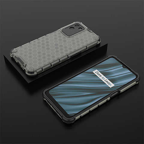 Coque Rebord Contour Silicone et Vitre Transparente Housse Etui 360 Degres AM2 pour Realme V11 5G Noir