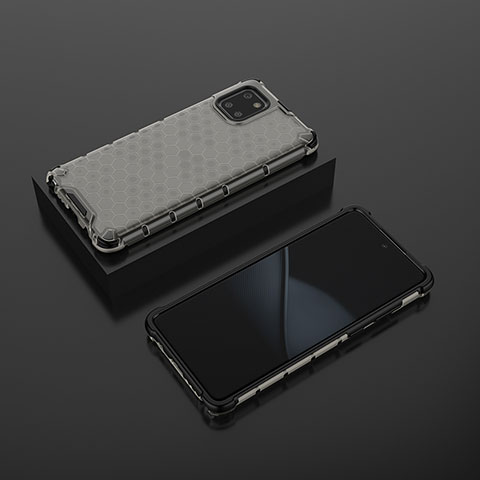 Coque Rebord Contour Silicone et Vitre Transparente Housse Etui 360 Degres AM2 pour Samsung Galaxy Note 10 Lite Noir