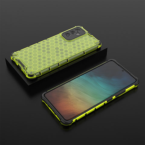 Coque Rebord Contour Silicone et Vitre Transparente Housse Etui 360 Degres AM2 pour Samsung Galaxy Quantum2 5G Vert