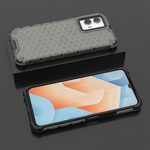 Coque Rebord Contour Silicone et Vitre Transparente Housse Etui 360 Degres AM2 pour Vivo iQOO U5 5G Noir