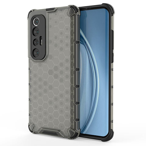 Coque Rebord Contour Silicone et Vitre Transparente Housse Etui 360 Degres AM2 pour Xiaomi Mi 10S 5G Noir