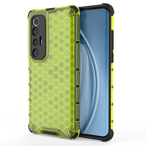 Coque Rebord Contour Silicone et Vitre Transparente Housse Etui 360 Degres AM2 pour Xiaomi Mi 10S 5G Vert