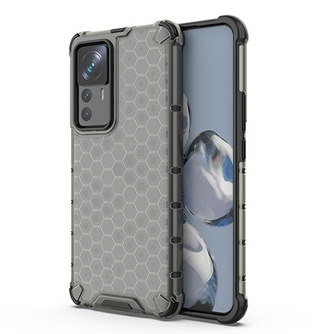 Coque Rebord Contour Silicone et Vitre Transparente Housse Etui 360 Degres AM2 pour Xiaomi Mi 12T Pro 5G Noir