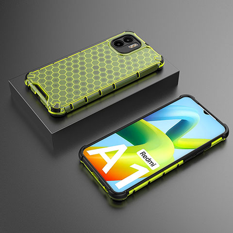 Coque Rebord Contour Silicone et Vitre Transparente Housse Etui 360 Degres AM2 pour Xiaomi Poco C50 Vert