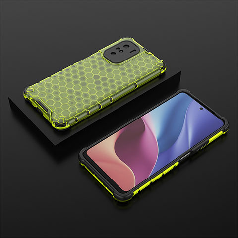 Coque Rebord Contour Silicone et Vitre Transparente Housse Etui 360 Degres AM2 pour Xiaomi Poco F3 5G Vert