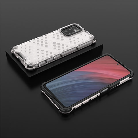 Coque Rebord Contour Silicone et Vitre Transparente Housse Etui 360 Degres AM2 pour Xiaomi Poco X3 GT 5G Blanc