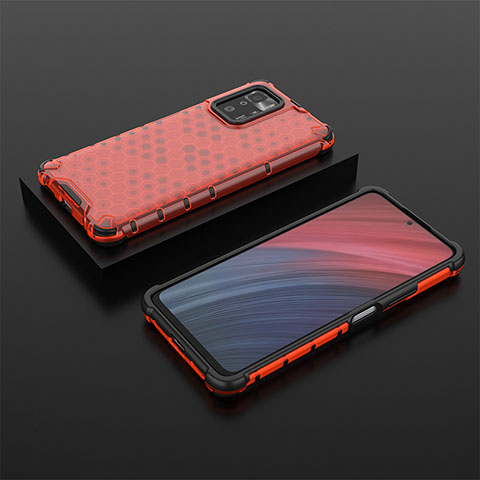 Coque Rebord Contour Silicone et Vitre Transparente Housse Etui 360 Degres AM2 pour Xiaomi Poco X3 GT 5G Rouge