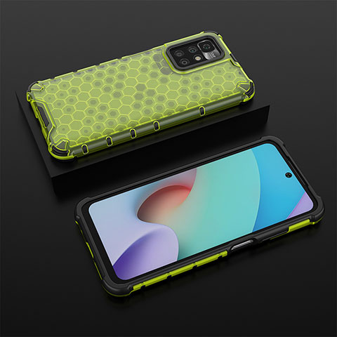 Coque Rebord Contour Silicone et Vitre Transparente Housse Etui 360 Degres AM2 pour Xiaomi Redmi 10 4G Vert