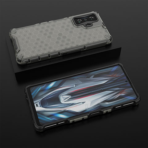 Coque Rebord Contour Silicone et Vitre Transparente Housse Etui 360 Degres AM2 pour Xiaomi Redmi K50 Gaming 5G Noir