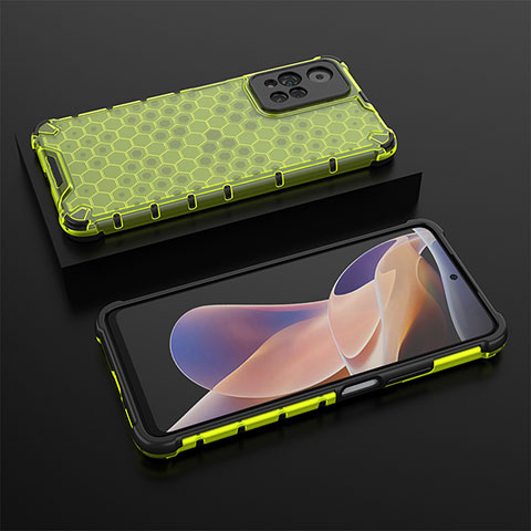 Coque Rebord Contour Silicone et Vitre Transparente Housse Etui 360 Degres AM2 pour Xiaomi Redmi Note 11 Pro+ Plus 5G Vert