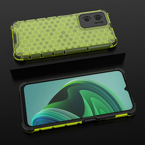 Coque Rebord Contour Silicone et Vitre Transparente Housse Etui 360 Degres AM2 pour Xiaomi Redmi Note 11E 5G Vert