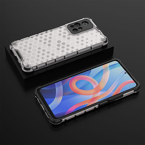 Coque Rebord Contour Silicone et Vitre Transparente Housse Etui 360 Degres AM2 pour Xiaomi Redmi Note 11S 5G Blanc