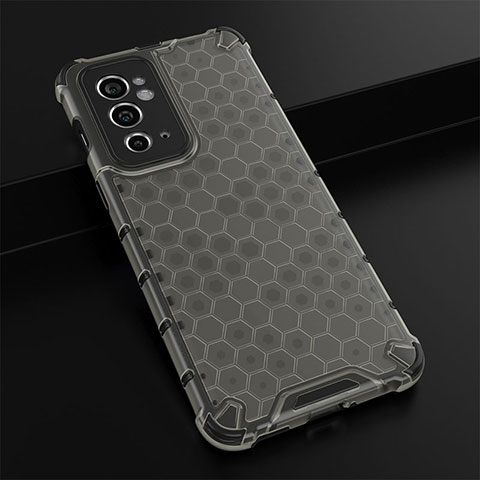 Coque Rebord Contour Silicone et Vitre Transparente Housse Etui 360 Degres AM3 pour OnePlus 9RT 5G Noir