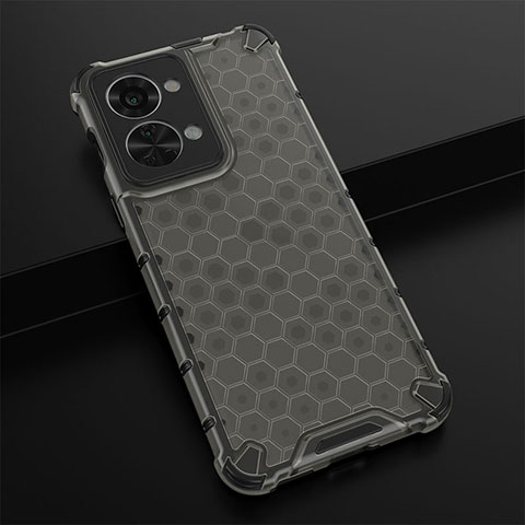 Coque Rebord Contour Silicone et Vitre Transparente Housse Etui 360 Degres AM3 pour OnePlus Nord 2T 5G Noir