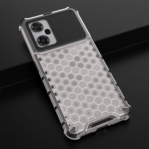 Coque Rebord Contour Silicone et Vitre Transparente Housse Etui 360 Degres AM3 pour Oppo K10 Pro 5G Blanc