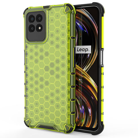 Coque Rebord Contour Silicone et Vitre Transparente Housse Etui 360 Degres AM3 pour Realme 8i Vert