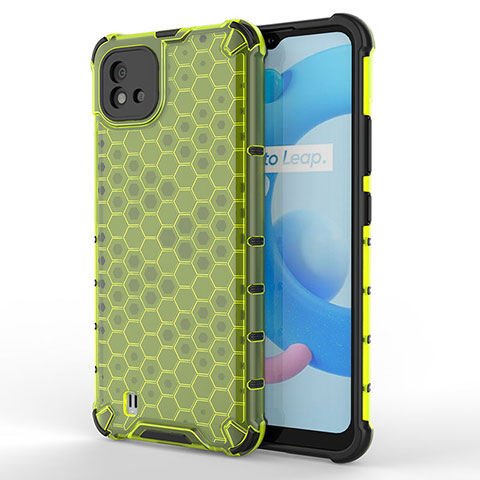 Coque Rebord Contour Silicone et Vitre Transparente Housse Etui 360 Degres AM3 pour Realme C11 (2021) Vert