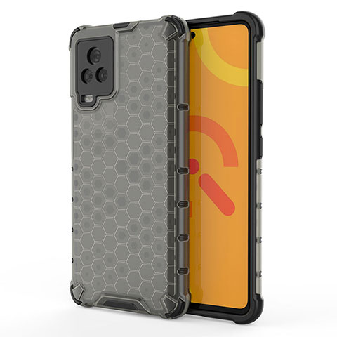 Coque Rebord Contour Silicone et Vitre Transparente Housse Etui 360 Degres AM3 pour Vivo iQOO 7 5G Noir