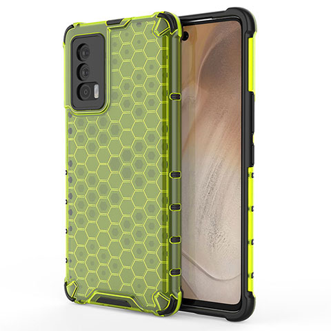 Coque Rebord Contour Silicone et Vitre Transparente Housse Etui 360 Degres AM3 pour Vivo iQOO 7 India 5G Vert