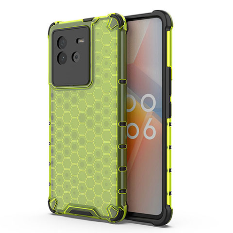 Coque Rebord Contour Silicone et Vitre Transparente Housse Etui 360 Degres AM3 pour Vivo iQOO Neo6 5G Vert