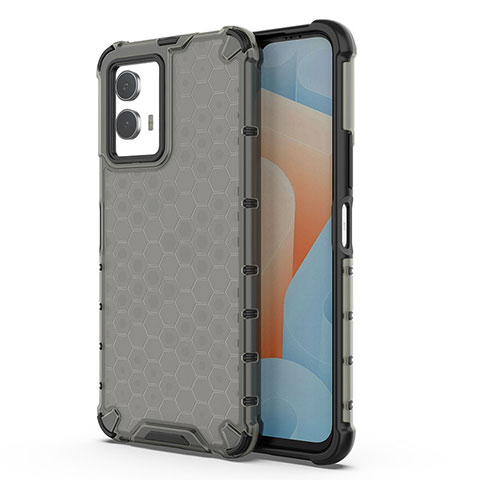 Coque Rebord Contour Silicone et Vitre Transparente Housse Etui 360 Degres AM3 pour Vivo iQOO U5 5G Noir