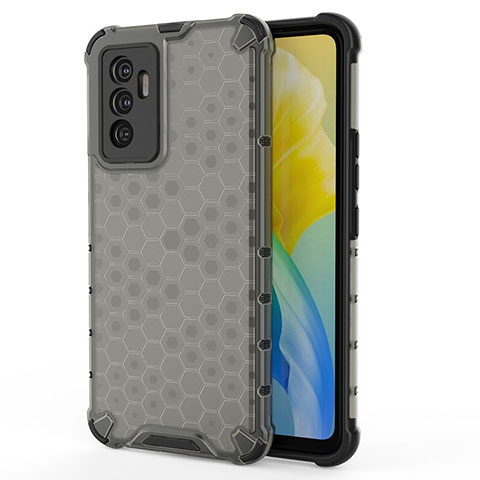 Coque Rebord Contour Silicone et Vitre Transparente Housse Etui 360 Degres AM3 pour Vivo V23e 5G Noir