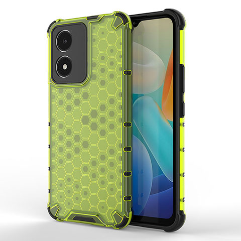 Coque Rebord Contour Silicone et Vitre Transparente Housse Etui 360 Degres AM3 pour Vivo Y02S Vert