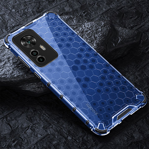 Coque Rebord Contour Silicone et Vitre Transparente Housse Etui 360 Degres AM3 pour Xiaomi Mi 12T 5G Bleu