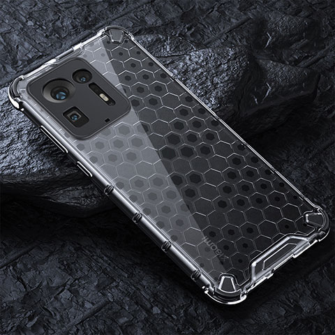 Coque Rebord Contour Silicone et Vitre Transparente Housse Etui 360 Degres AM3 pour Xiaomi Mi Mix 4 5G Blanc