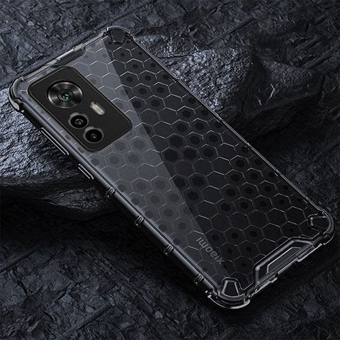 Coque Rebord Contour Silicone et Vitre Transparente Housse Etui 360 Degres AM3 pour Xiaomi Redmi K50 Ultra 5G Noir