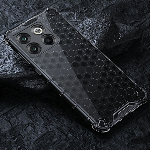 Coque Rebord Contour Silicone et Vitre Transparente Housse Etui 360 Degres AM4 pour OnePlus Ace Pro 5G Noir