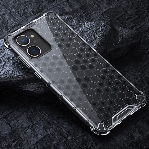 Coque Rebord Contour Silicone et Vitre Transparente Housse Etui 360 Degres AM4 pour Realme 10S 5G Gris