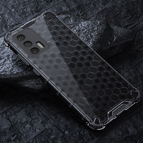 Coque Rebord Contour Silicone et Vitre Transparente Housse Etui 360 Degres AM4 pour Realme X7 Max 5G Noir