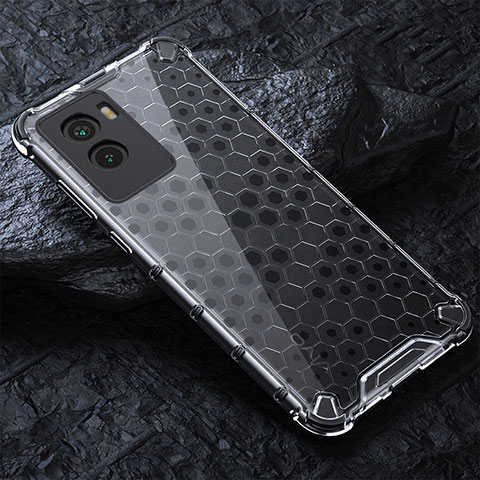 Coque Rebord Contour Silicone et Vitre Transparente Housse Etui 360 Degres AM4 pour Vivo Y72t Gris