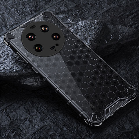 Coque Rebord Contour Silicone et Vitre Transparente Housse Etui 360 Degres AM4 pour Xiaomi Mi 13 Ultra 5G Noir