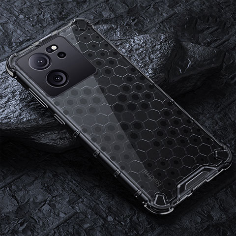 Coque Rebord Contour Silicone et Vitre Transparente Housse Etui 360 Degres AM4 pour Xiaomi Redmi K60 Ultra 5G Noir