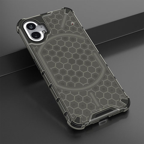 Coque Rebord Contour Silicone et Vitre Transparente Housse Etui 360 Degres M01 pour Nothing Phone 1 Gris