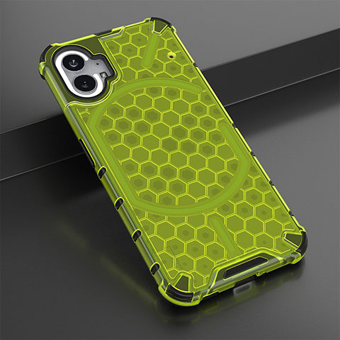 Coque Rebord Contour Silicone et Vitre Transparente Housse Etui 360 Degres M01 pour Nothing Phone 1 Vert