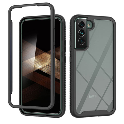 Coque Rebord Contour Silicone et Vitre Transparente Housse Etui 360 Degres ZJ1 pour Samsung Galaxy S24 5G Noir