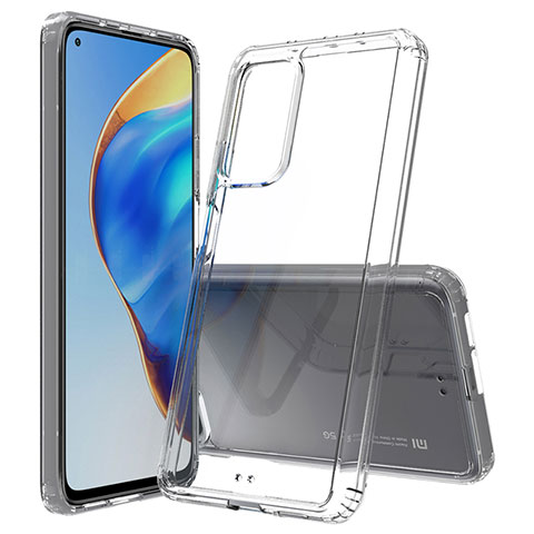 Coque Rebord Contour Silicone et Vitre Transparente Housse Etui 360 Degres ZJ5 pour Xiaomi Mi 10T 5G Clair