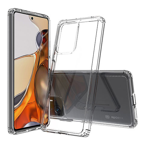 Coque Rebord Contour Silicone et Vitre Transparente Housse Etui 360 Degres ZJ5 pour Xiaomi Mi 11T 5G Clair