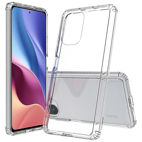 Coque Rebord Contour Silicone et Vitre Transparente Housse Etui 360 Degres ZJ5 pour Xiaomi Redmi K40 5G Clair