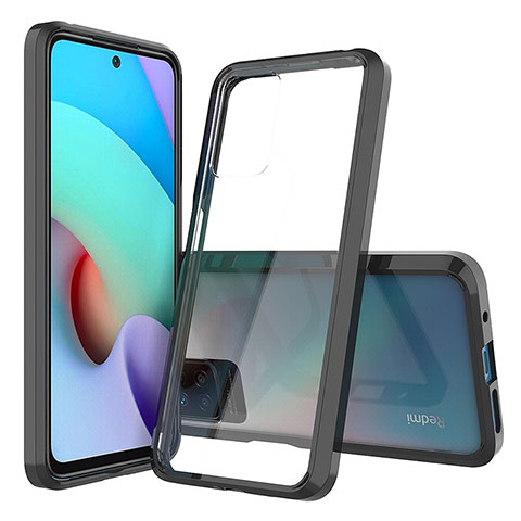 Coque Rebord Contour Silicone et Vitre Transparente Housse Etui 360 Degres ZJ5 pour Xiaomi Redmi Note 11 4G (2021) Noir