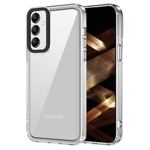 Coque Rebord Contour Silicone et Vitre Transparente Housse Etui AC1 pour Samsung Galaxy A14 4G Clair