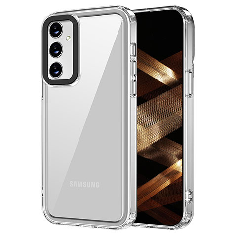 Coque Rebord Contour Silicone et Vitre Transparente Housse Etui AC1 pour Samsung Galaxy M54 5G Clair