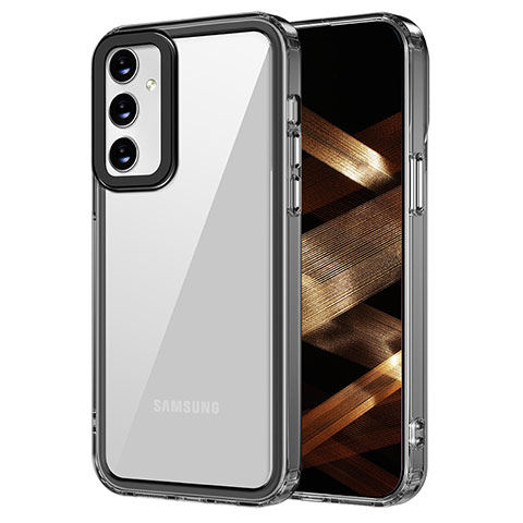 Coque Rebord Contour Silicone et Vitre Transparente Housse Etui AC1 pour Samsung Galaxy M54 5G Noir