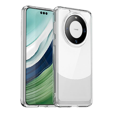 Coque Rebord Contour Silicone et Vitre Transparente Housse Etui J01S pour Huawei Mate 60 Pro Clair