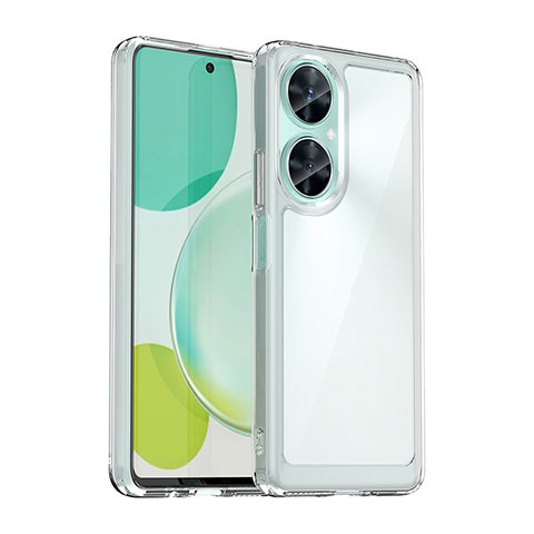 Coque Rebord Contour Silicone et Vitre Transparente Housse Etui J01S pour Huawei Nova 11i Clair